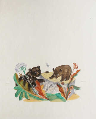 Давыдова Ольга Абовна. Лот из 43 иллюстраций к рассказам о природе Заполярья Ю. Могутина «Берег